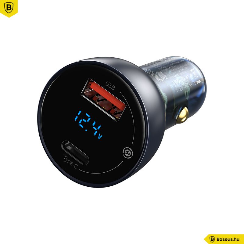 Baseus Particular Dual Quick Car Charger Grey