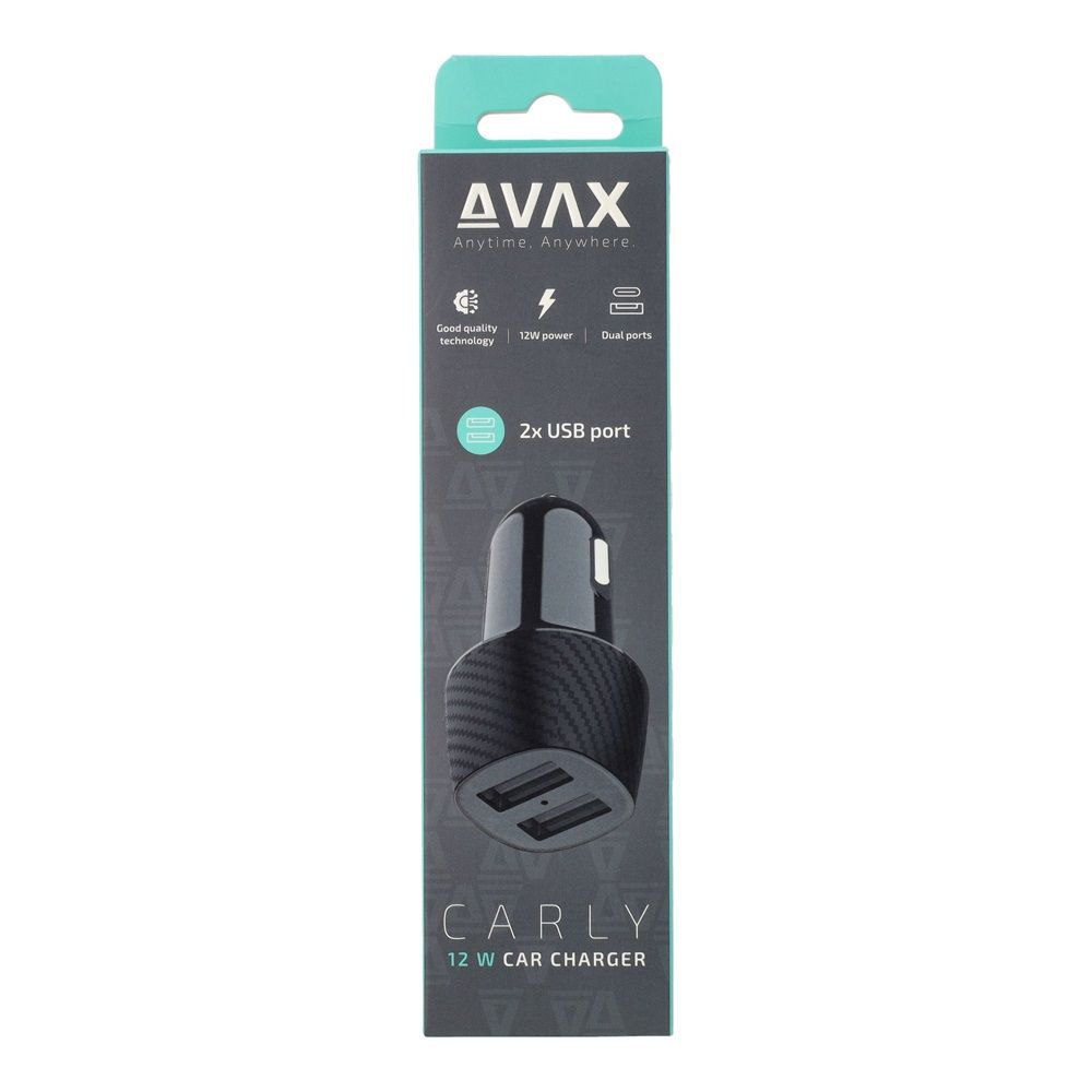 Avax CC301B CARLY 12W Car Charger Black