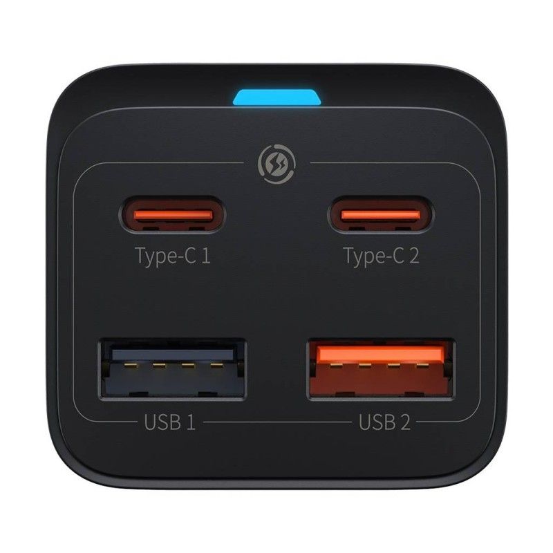 Baseus GaN3 Pro gyorstöltő 2xUSB-C 2xUSB 65W Black