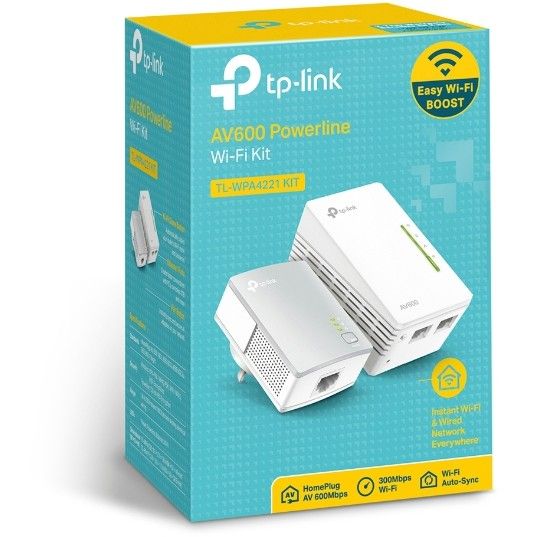 TP-Link TL-WPA4221 AV600 300Mbps Wireless Powerline Kit