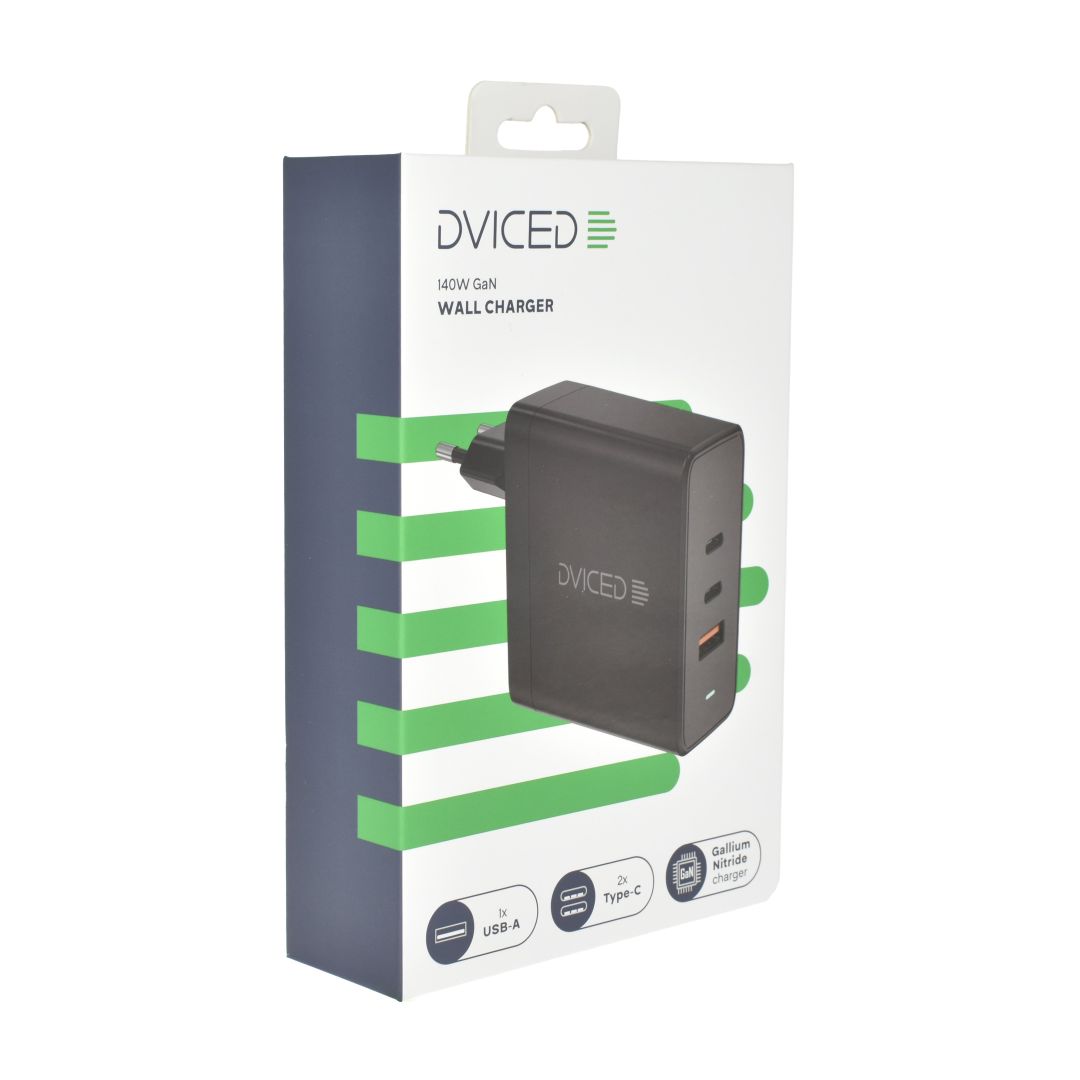 Dviced Wall Charger 140W GaN EU Black