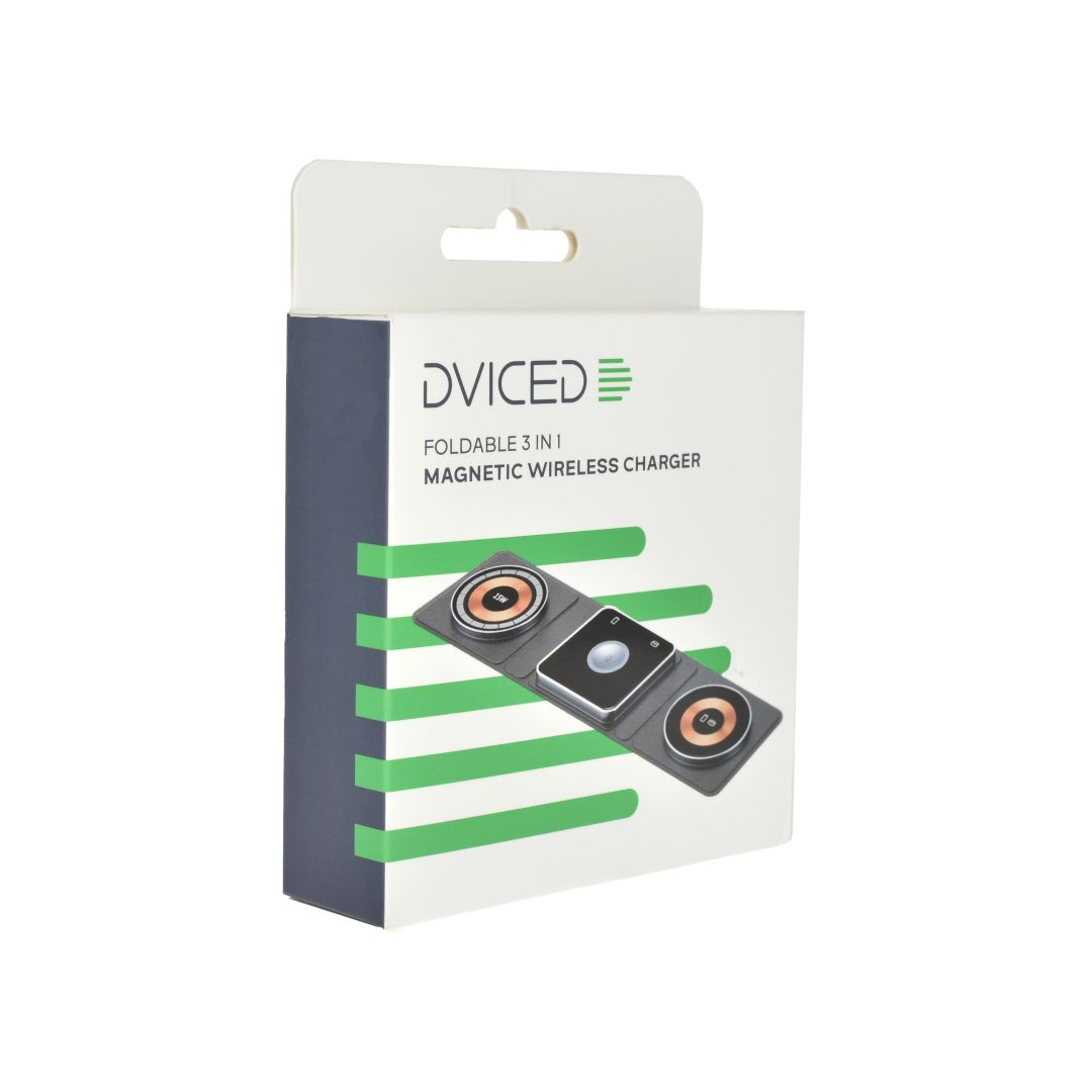 Dviced 3-in-1 Foldable Magnetic Wireless charger Black/Copper