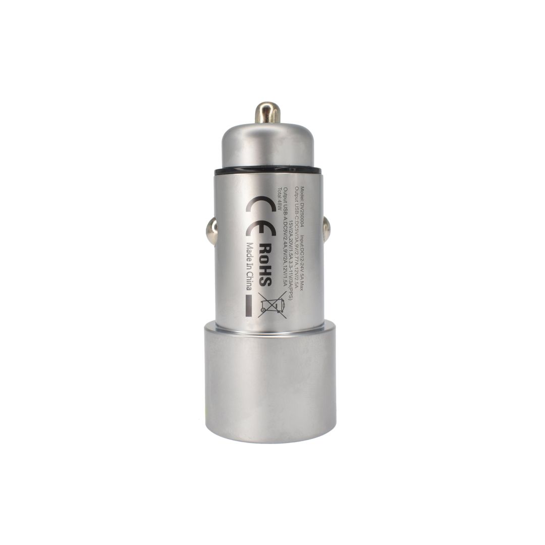 Dviced Car charger dual USB 48W Metal