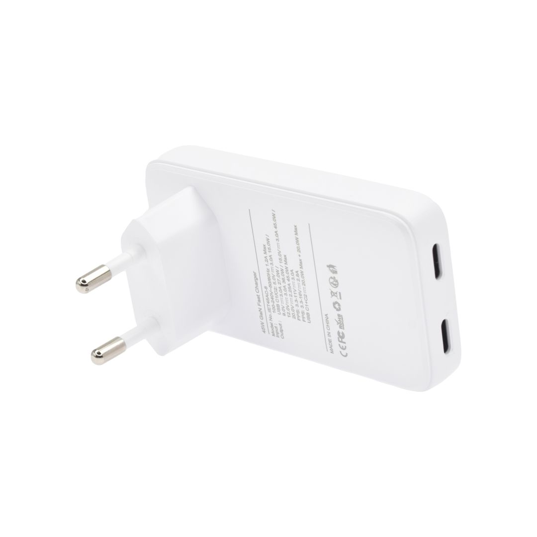 Dviced Slim Wall charger 45W GaN EU White