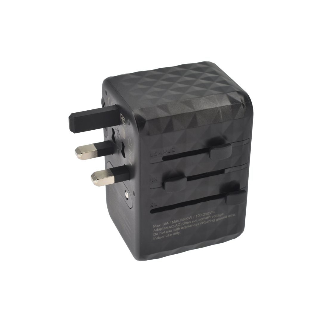 Dviced Universal Travel Adapter 65W GaN Black
