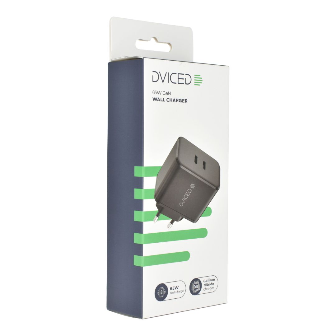 Dviced Wall charger 65W GaN EU Black