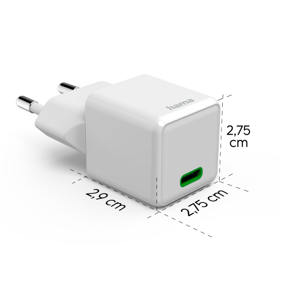 Hama Fast Charger Super-Mini Charger 20W White