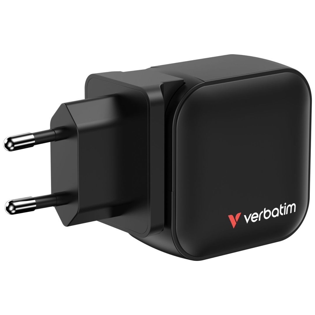 Verbatim Mini GaN Wall Charger 70W 3 Port Black