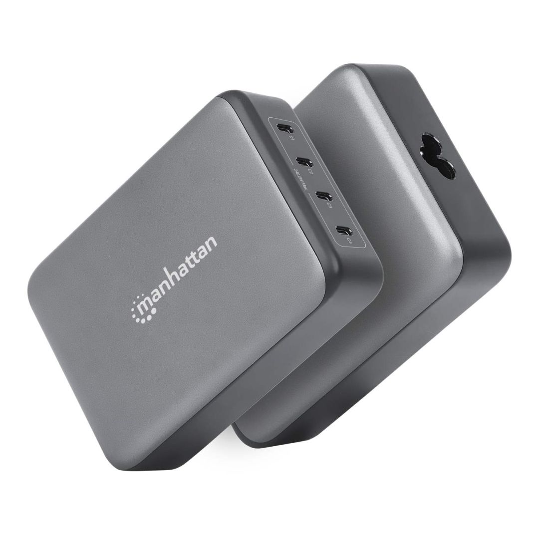 Manhattan 4-Port GaN USB Power Delivery 240W Grey