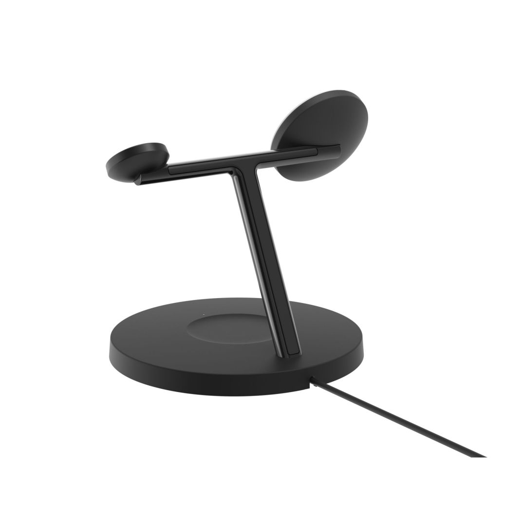 Belkin BoostCharge Pro 3-in-1 Wireless Charging Stand with Qi2 15W Black