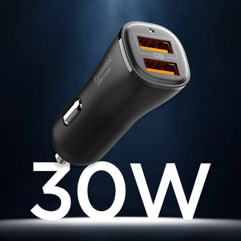 Spigen Essential 30W Car Charger EV302 Black
