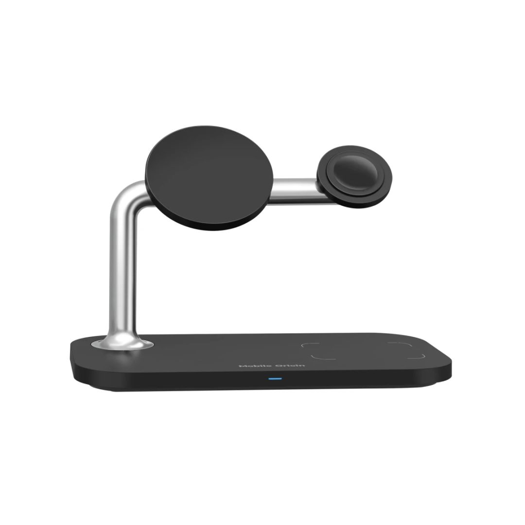Mobile Origin 3 in 1 Wireless charger Black