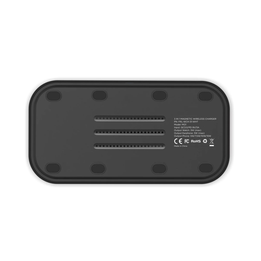 Mobile Origin 3 in 1 Wireless charger Black