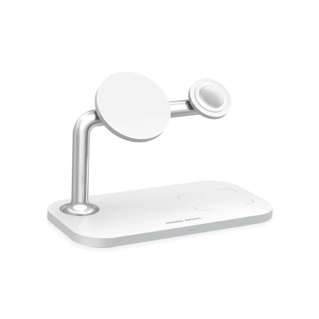 Mobile Origin 3 in 1 Wireless charger White