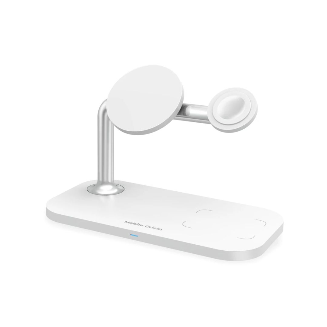 Mobile Origin 3 in 1 Wireless charger White