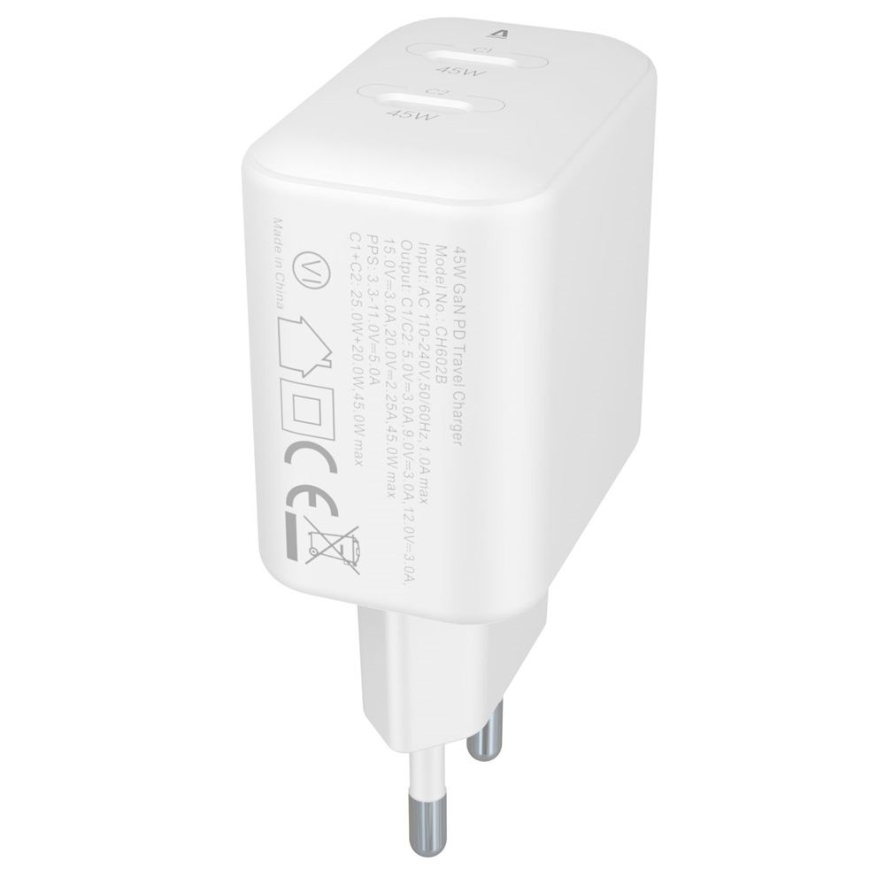 Avax CH602B Speedy 45W GaN Fast Charger White