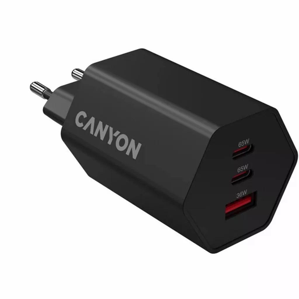 Canyon CND-CHAHEX65B Wall Charger Hexagon 65 Black
