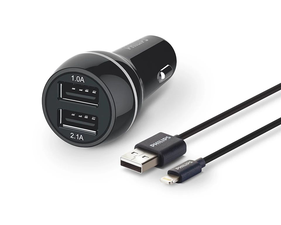 Philips Ultra Fast Dual USB car Charger