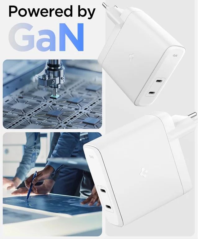 Spigen ArcStation Pro 140W Wall Charger GaN / 2-Port White