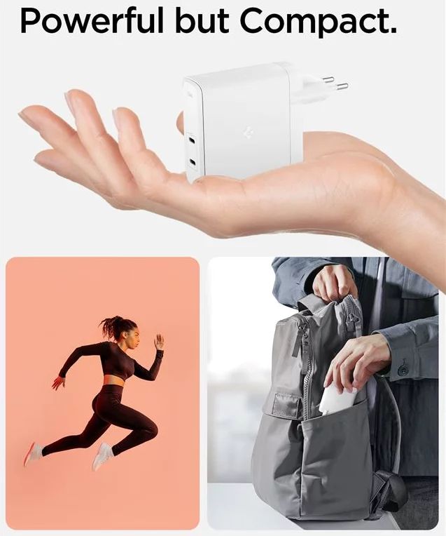 Spigen ArcStation Pro 140W Wall Charger GaN / 2-Port White