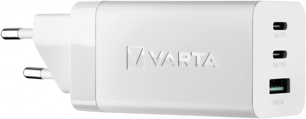 Varta Portable High Speed Charger 65W GAN Adapter White