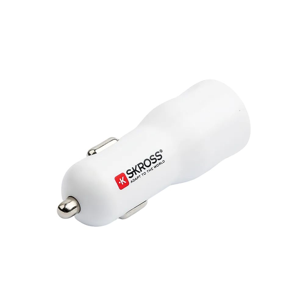 SKROSS 1xUSB-A 1xUSB-C PD 20W autós töltő White