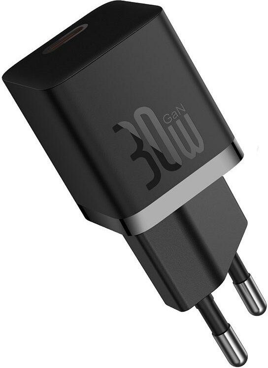Baseus P10110902113-01 USB-C GaN5 mini 30W mains charger Black