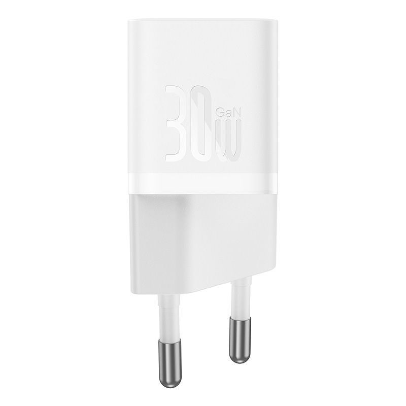 Baseus USB-C GaN5 mini 30W mains charger White