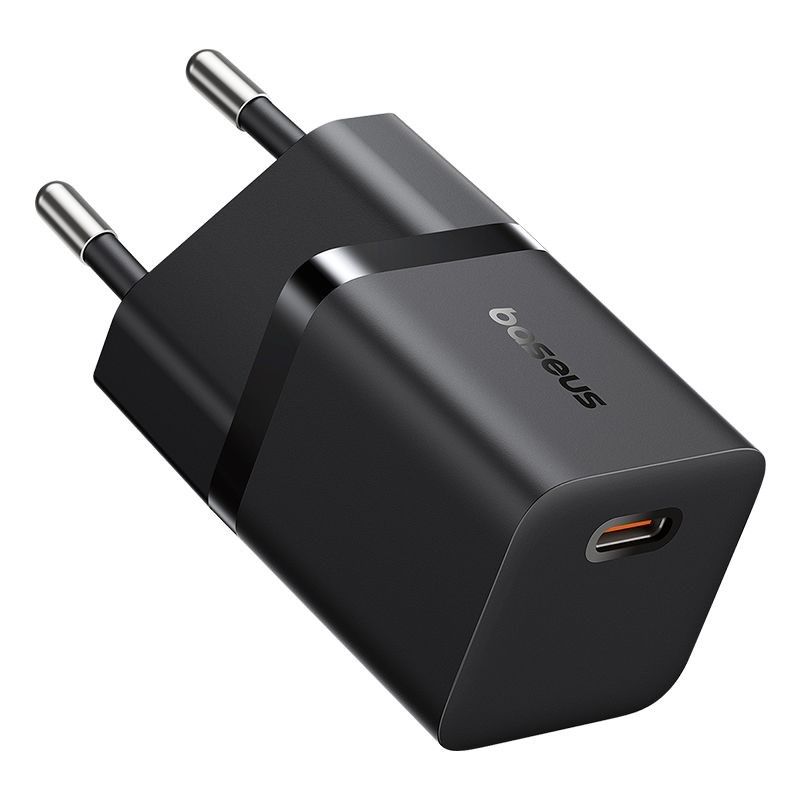 Baseus USB-C GaN5 mini 25W mains charger Black