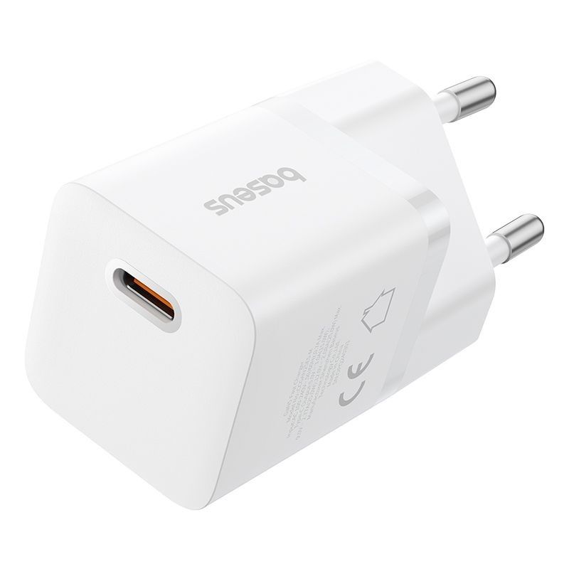 Baseus USB-C GaN5 mini 25W mains charger White