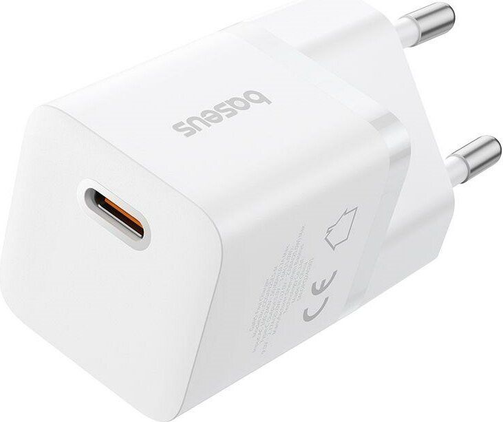 Baseus USB-C GaN5 mini 25W mains charger White