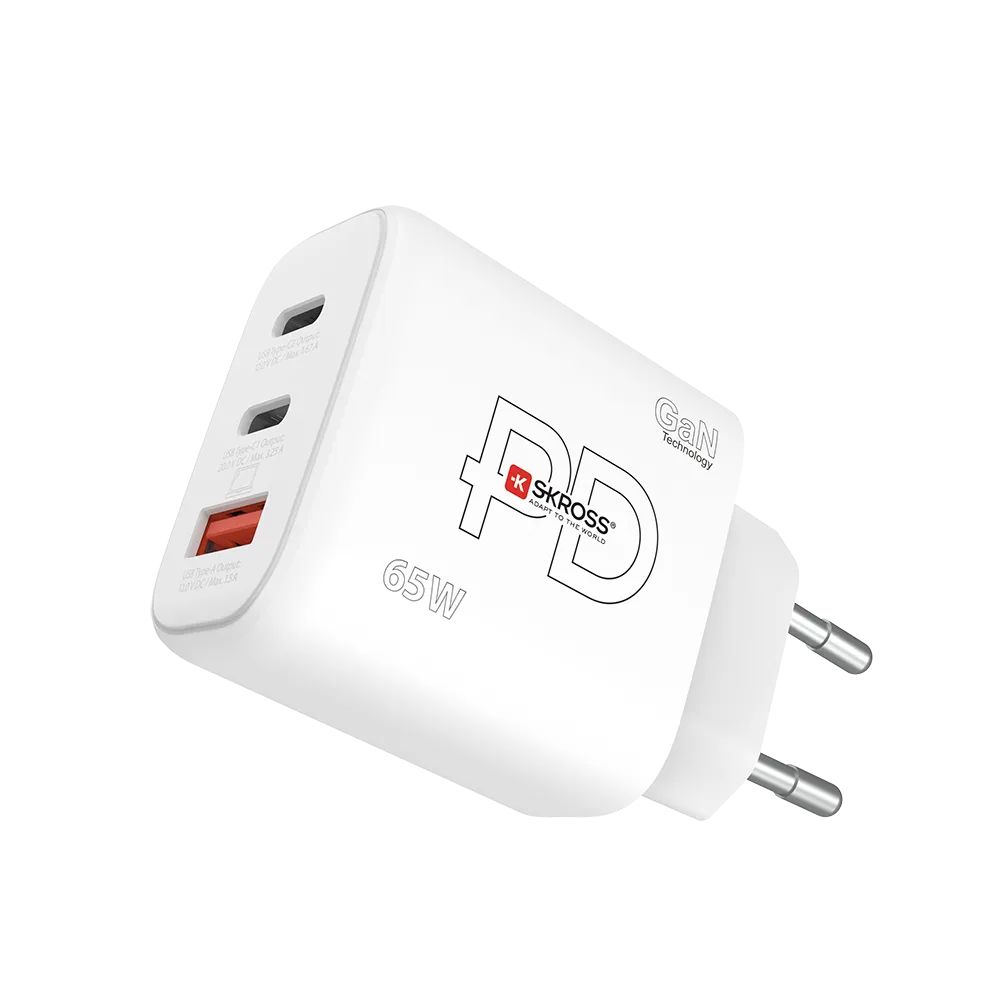 SKROSS Power Charger 65W GaN PD EU White