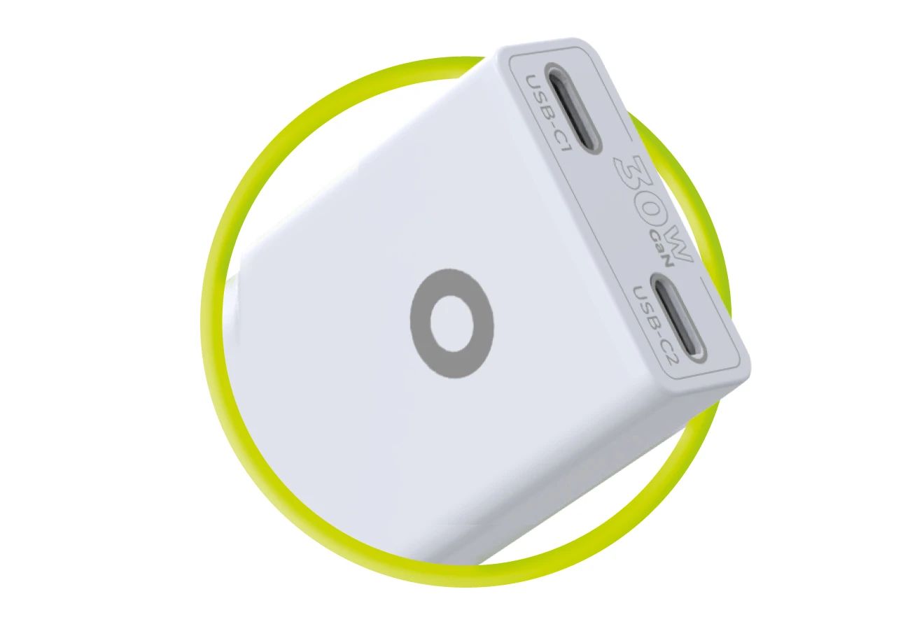 Mobile Origin MO18 - Dual USB-C GaN 30W Slim Charger