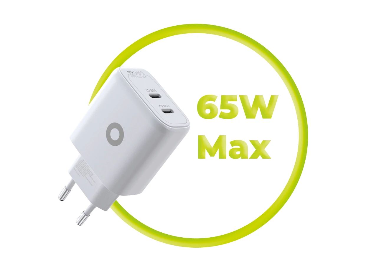 Mobile Origin MO19 - Dual USB-C GaN 65W Charger