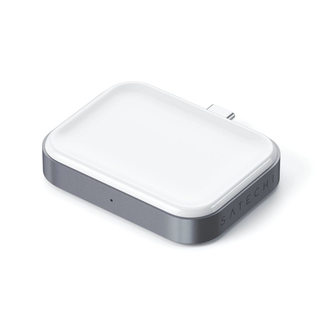 Satechi USB-C Wireless Charging Dock for Airpods Silver