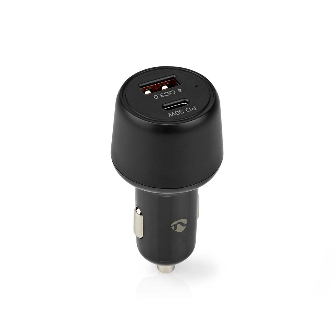 Nedis Car Charger Black