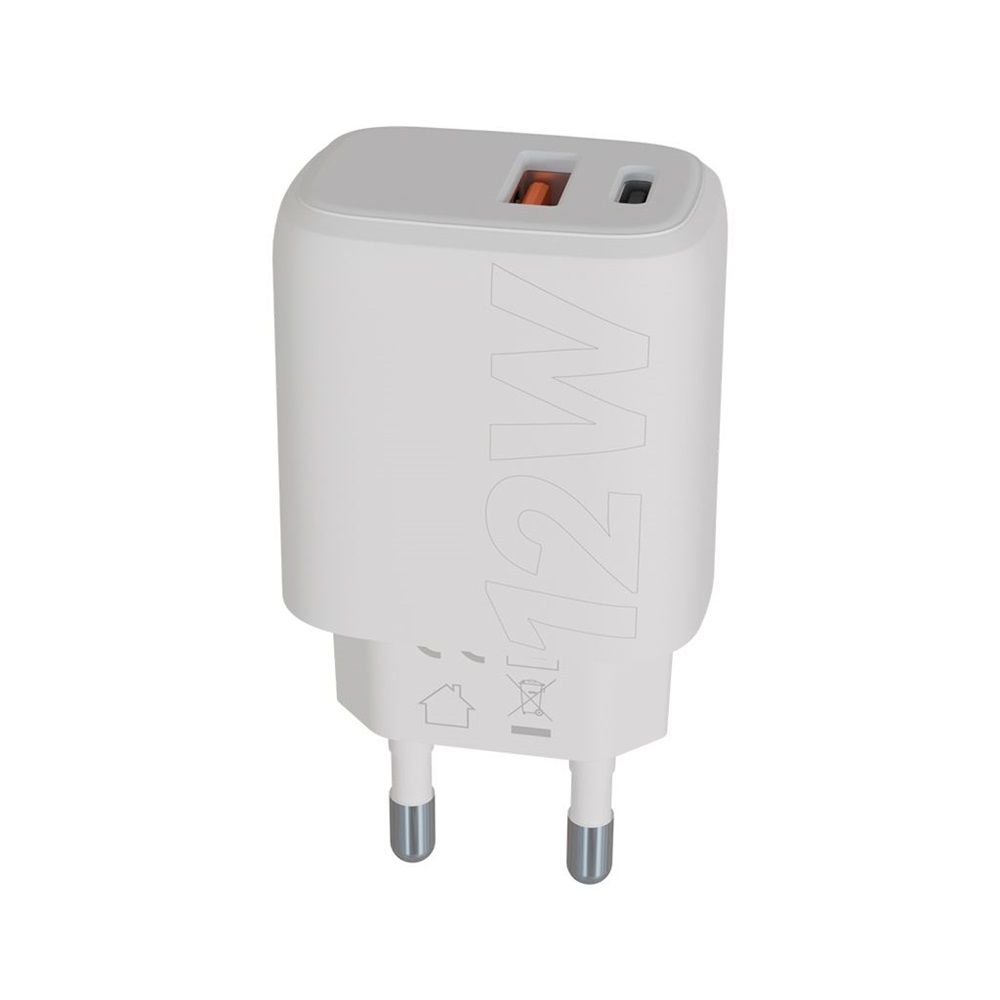 Avax CH312W SPEEDY USB A + USB C töltő adapter 12W White