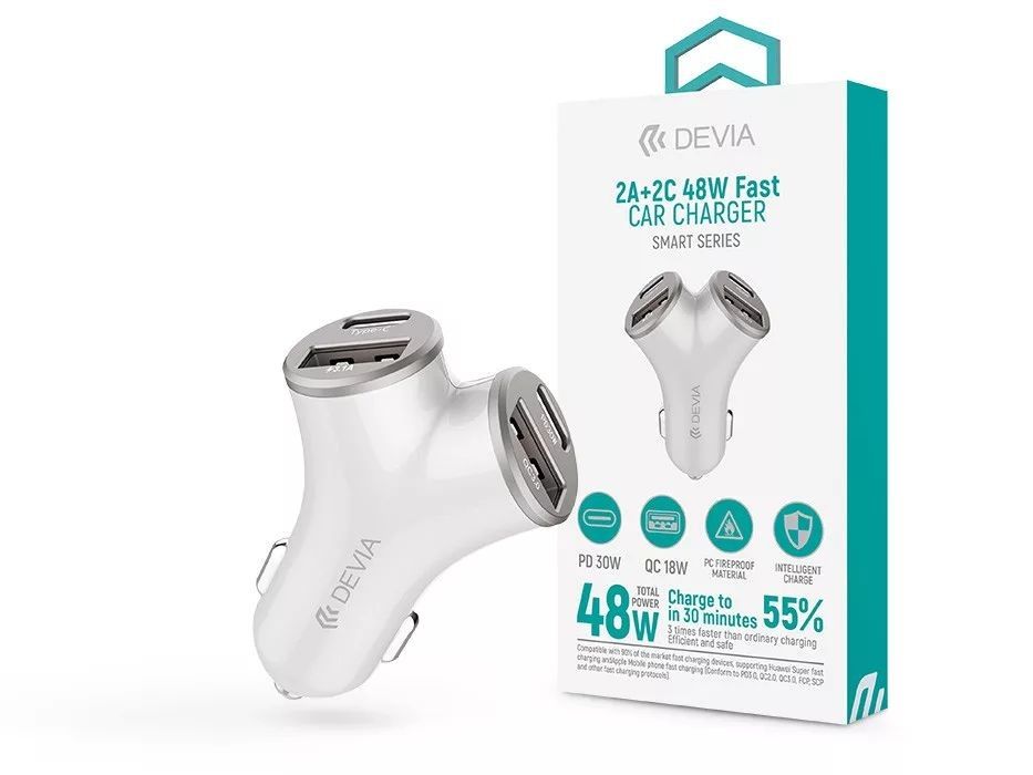 Devia ST112537 Smart Series 48W PD+QC Silver