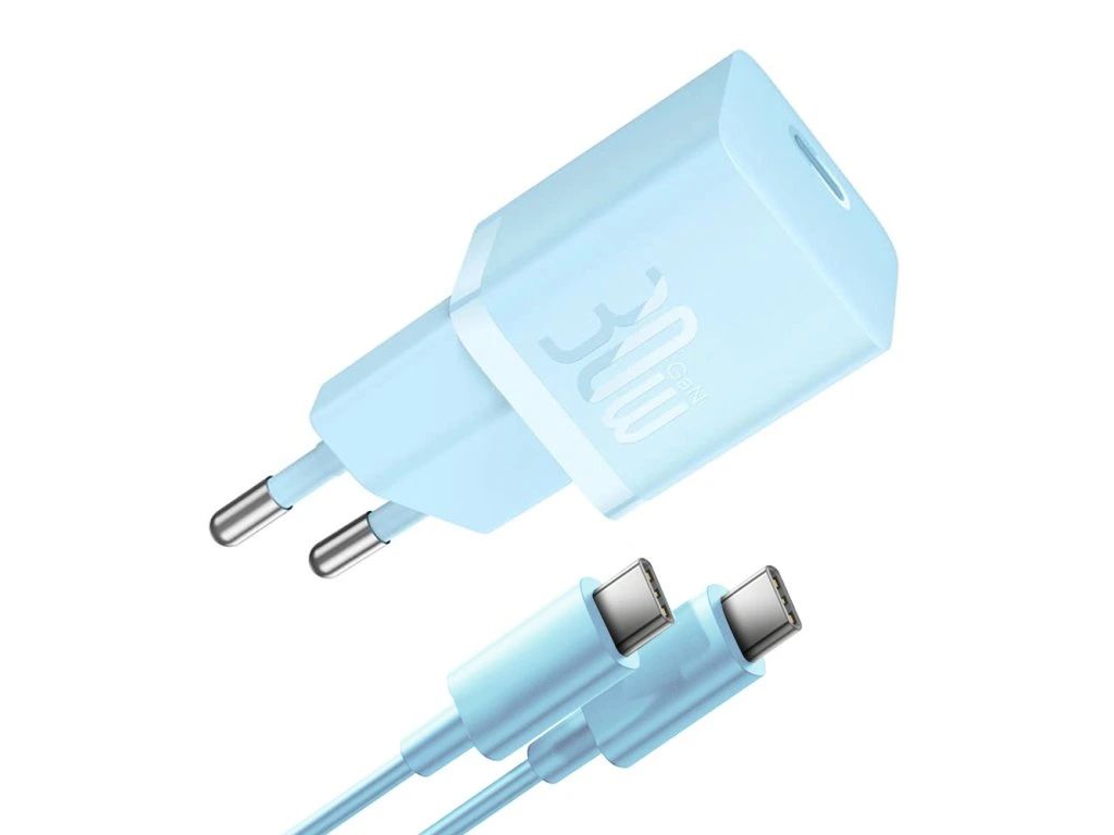 Baseus GaN5 Mini 30W Wall Charger Blue