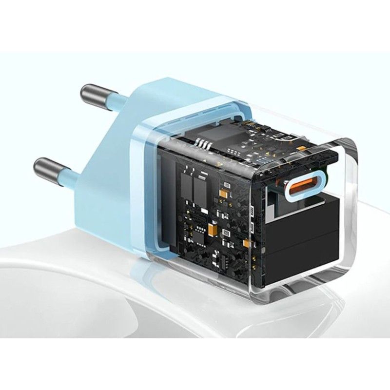 Baseus GaN5 Mini USB-C Charger Blue