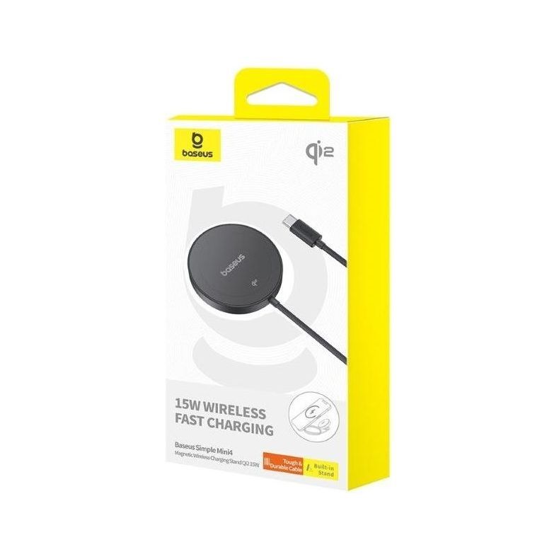Baseus Simple Mini4 Magnetic Wireless Charging Stand Black