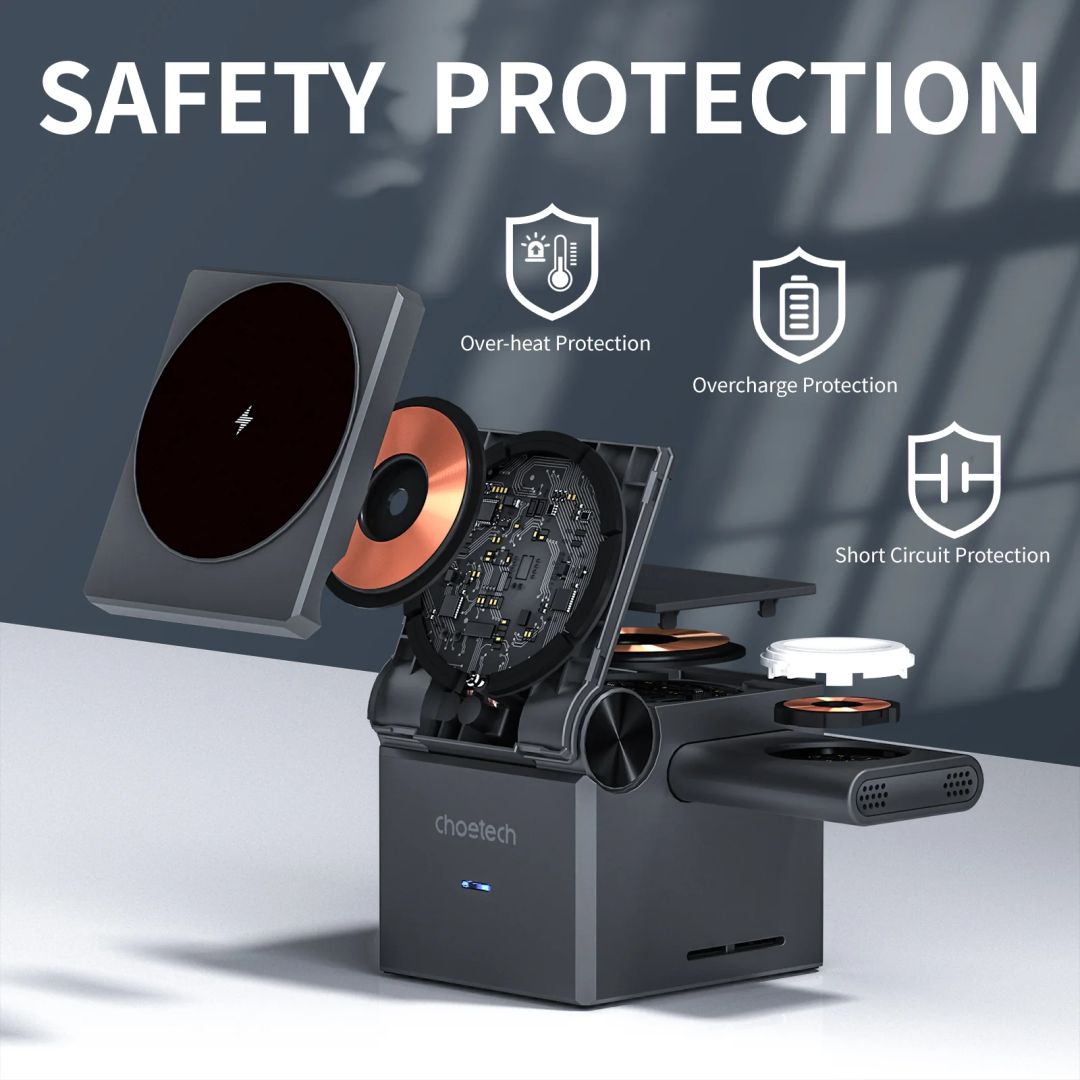 Choetech  T632-F 4in1 Magnetic Wireless Charger Black