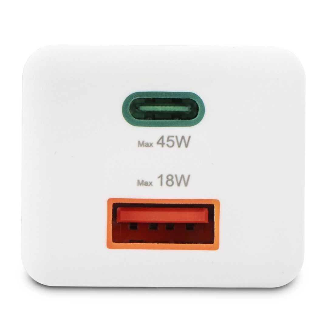 Hama Fast Charger GaN Mini Charger 45W White