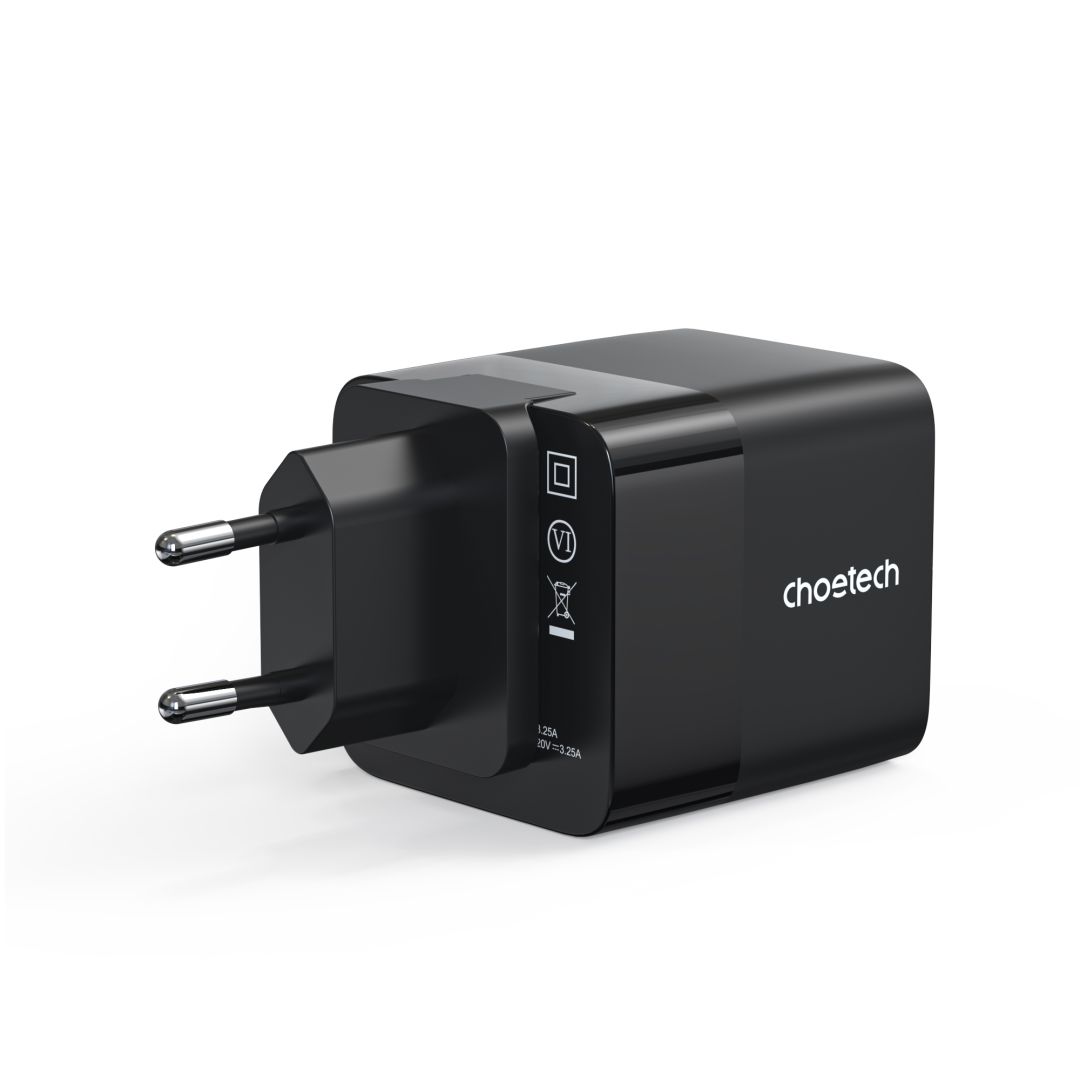 Choetech  PD6091 65W GaN Charger with Telescopic Module EU Black