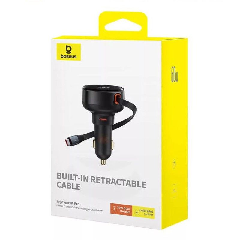 Baseus Enjoyment Pro 60W Type-C Car Charger Black
