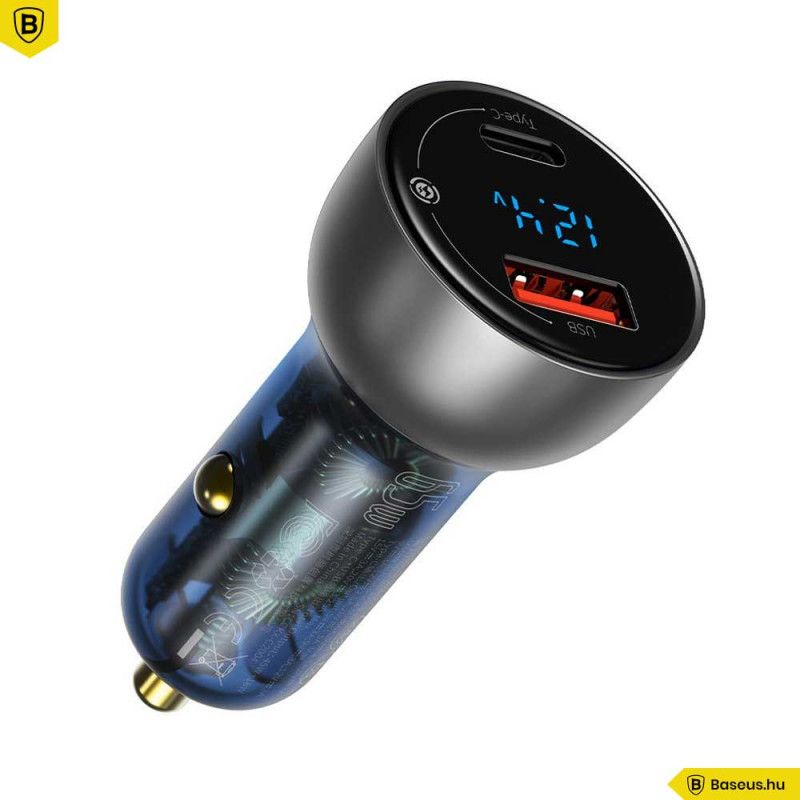 Baseus Particular 65W Car Charger Silver