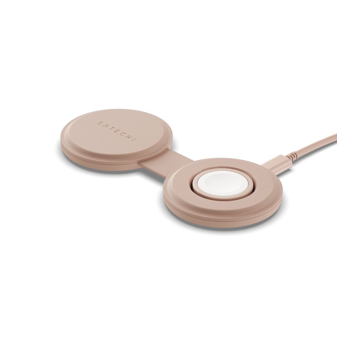 Satechi OntheGo 2-in-1 Wireless Charger Desert Rose