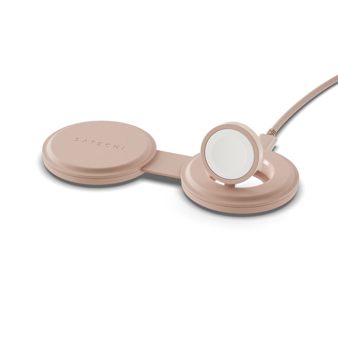 Satechi OntheGo 2-in-1 Wireless Charger Desert Rose