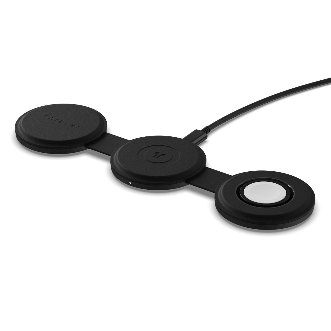 Satechi OntheGo 3-in-1 Wireless Charger Black