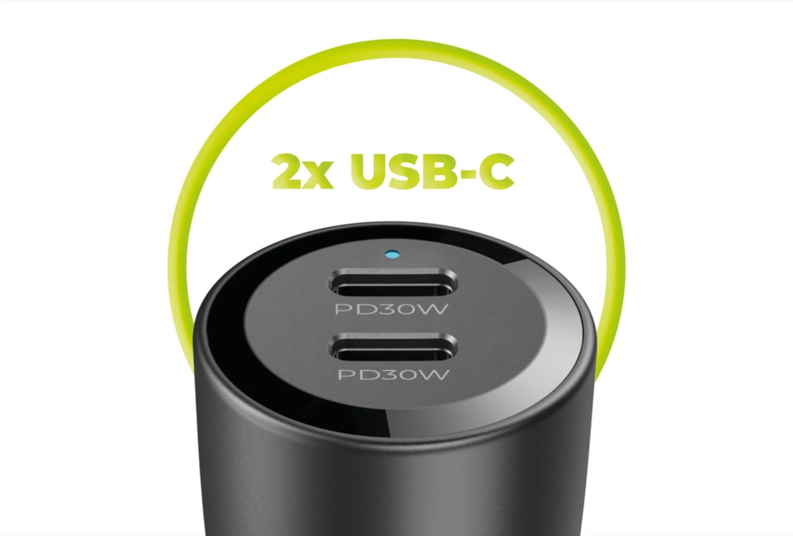 Mobile Origin Car Charger 60W 2 USB-C CA11 Black